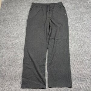 Pique Pajama Pants Mens L Charcoal Gray Cotton Blend Lounge Pajama Pants